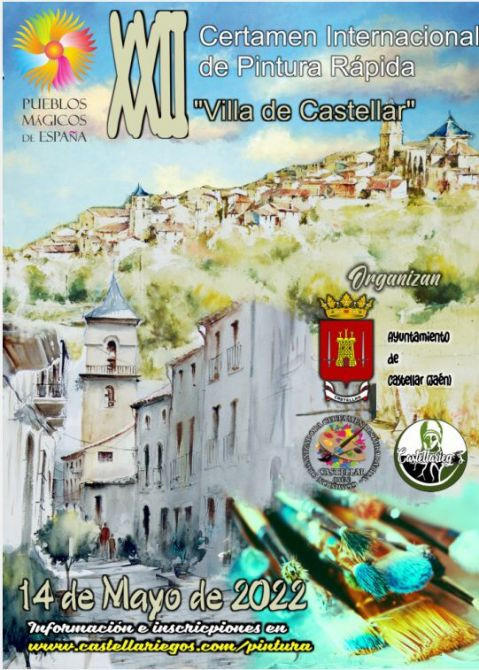 Cartel anunciador XX Certamen Internacional de Pintura Rápida "Villa de Castellar"